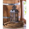 Accent Plus Wood Frame Candle Lantern - 12 inches