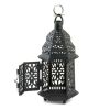 Gallery of Light Black Iron Moroccan Candle Lantern - 10.5 inches