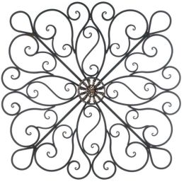 Accent Plus Wrought Iron 36-inch Bronze Scrolled Wall Decor