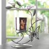 Accent Plus Lily Flower Butterfly Candle Holder