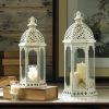 Accent Plus Vintage-Look Distressed Candle Lantern - 16 inches