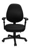 Office Chair with soft pad custion;  and 2d armrest ;  tilt function max degree is 135 Â°;  300LBS;  Black