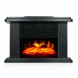 Electric Fireplace Heater LED Flame Effect Stove (Style: US)