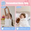 Digital Alarm Clock for Girls Boys with LED Wake Up Light,Kids Bedroom Bedside Peach Shaped Sunrise Simulator  Clock