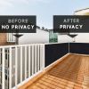 Balcony and Fence Privacy Screen 3' x 10' with 90% Shade Rating - 170 GSM Polyethylene Fabric